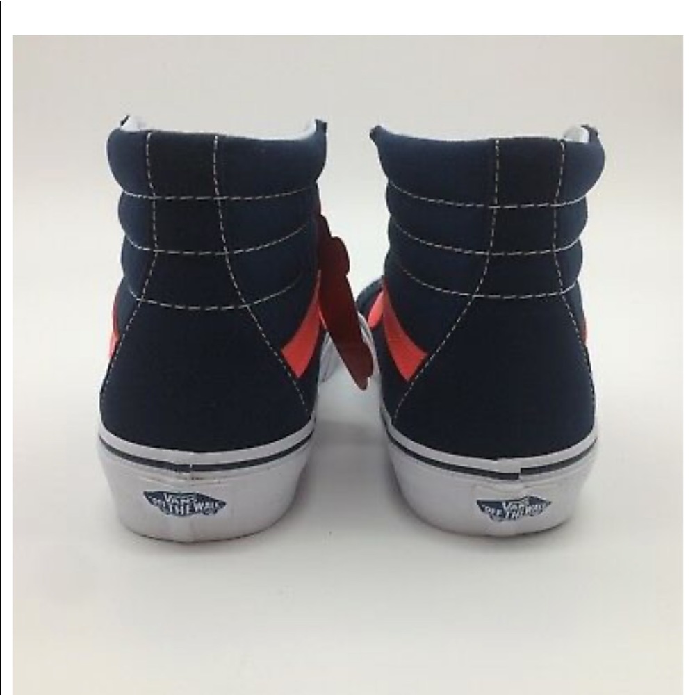 Vans Men's Sk8-Hi Reissue Neon Leather Dress Blue - Picture 5 of 8